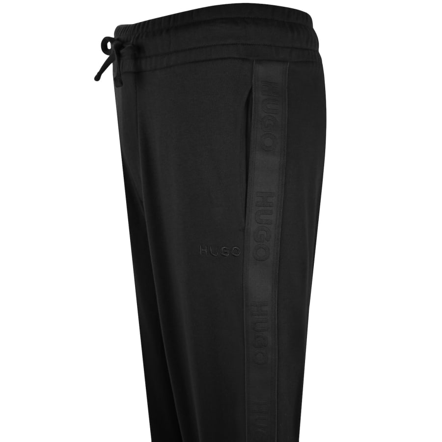 HUGO Tonal Logo Joggers Black Mainline Menswear United States